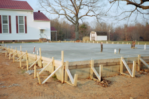 The foundation for the Mercy Seat Church Fellowship Hall was poured in 2006. The construction supervisor was the only paid worker on this project. All of the other workers were volunteers. 