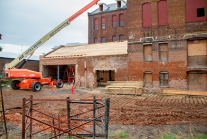 CARSON REEHER | HERALD Third Street Brewing, slated for completion during next summer, will be located in the old Southern States building on Third Street. 