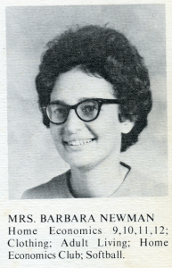 Barbara Gamage taught home economics, history, English and child care at Cumberland High School. 