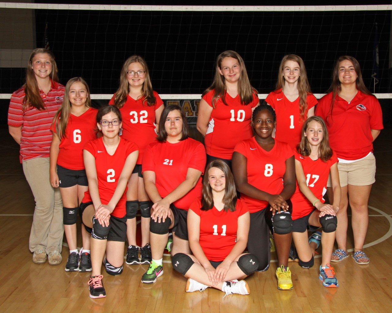 High Five! Fuqua middle school girls volleyball team Farmville