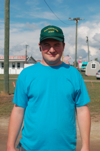 JORDAN MILES | HERALD Jordan Smith was only 6 years old when his late aunt, Maryanna Schuchman, got him to help her at the fair. The 24-year-old Keysville man helps with maintenance. “The kids. Just seeing the kids have fun. That’s what it’s all about,” he said. He said his aunt, while involved with the fair, took leave from wherever she was in the world to help with the fair, coming from as far away as Germany once. 