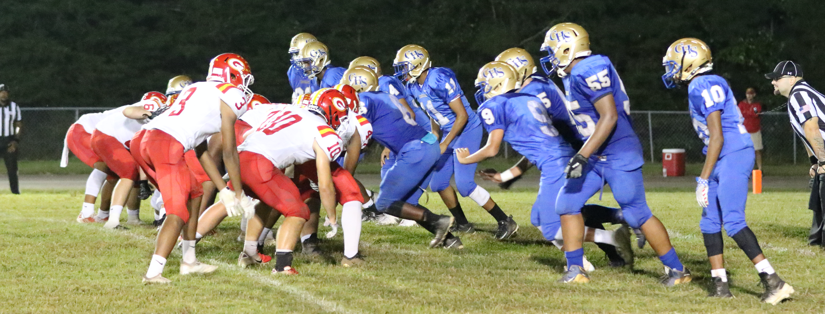 Heart of Virginia varsity high school football scoreboard Farmville