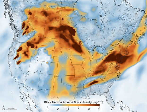 wildfire haze