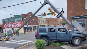 North Street accident North Street light