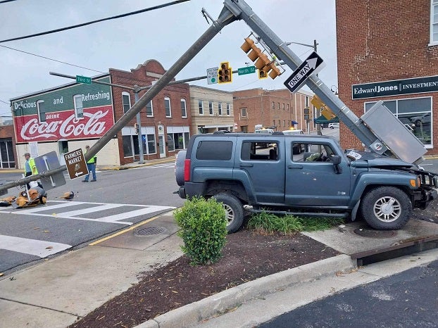 North Street accident North Street light