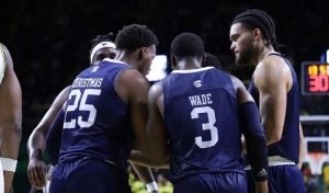 Longwood players Longwood men's basketball
