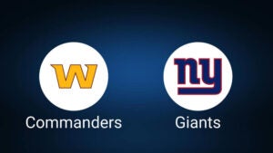 Washington Commanders vs. New York Giants Week 9 Tickets Available – Sunday, Nov. 3 at MetLife Stadium