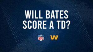 Will John Bates Score a Touchdown Against the Buccaneers in Week 1?