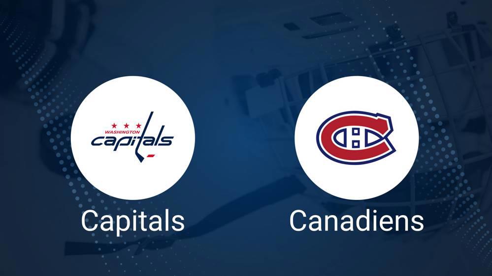 Where to Watch Washington Capitals vs. Montreal Canadiens on TV or Streaming Live - October 31