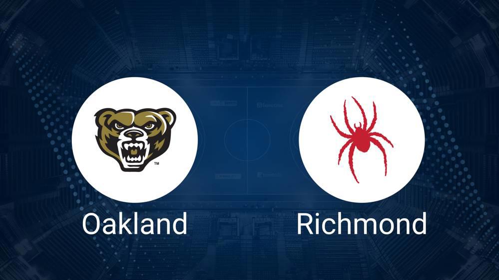 How to Watch Oakland vs. Richmond Women's Basketball on TV or Live Stream - November 29