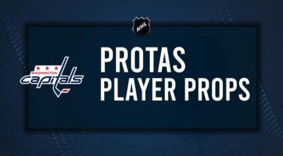 Aliaksei Protas Player Prop Bets for the Capitals vs. Red Wings Game - December 29