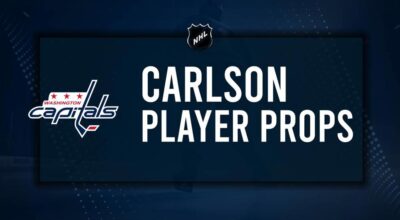 John Carlson Player Prop Bets for the Capitals vs. Canadiens Game - January 10