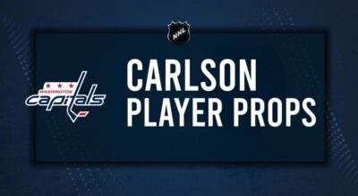 John Carlson Player Prop Bets for the Capitals vs. Senators Game - January 16