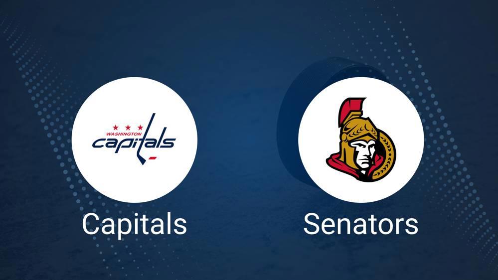 Where to Watch Ottawa Senators vs. Washington Capitals on TV or Streaming Live - January 30